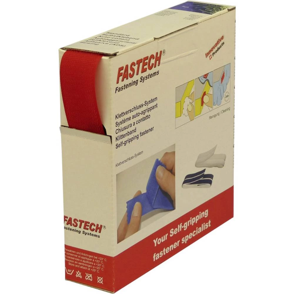 Prianjajuća traka Šivanje Statički dio (D x Š) 10 m x 30 mm Crvena Fastech 10 m slika