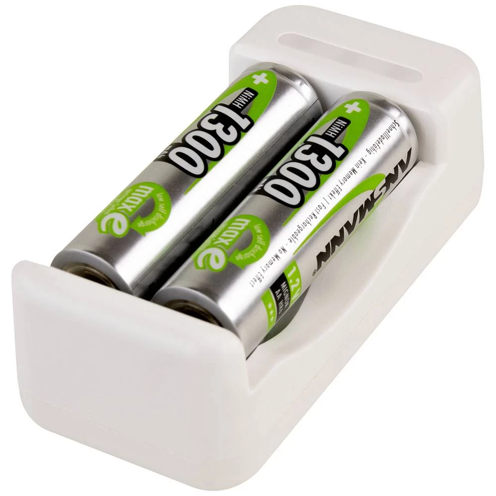 Ansmann Basic II + 2× AA 1300mAh punjač okruglih stanica nikalj-kadmijev micro (AAA), mignon (AA) slika