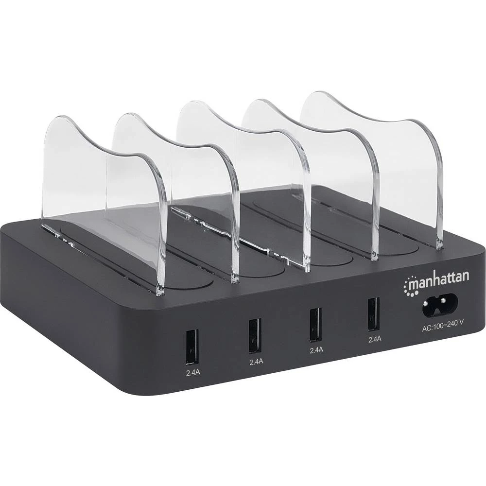 Manhattan 102261 USB stanica za punjenje utičnica Izlazna struja maks. 2.4 A 4 x USB 3.2 gen. 1 utičnica A (USB 3.0) slika