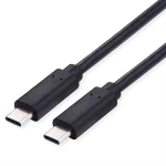 Value USB kabel za punjenje USB 2.0 USB-C® utikač 2.00 m crna 11998309