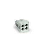 stezaljka za montažnu kutiju kruti: 0.75-2.5 mm² Broj polova (broj): 4 WAGO 1000 St. svijetlosiva