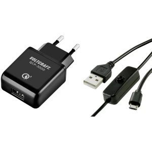 VOLTCRAFT QCP-3000 USM USB punjač Pogodno za: Raspberry Pi Izlazna struja maks. 3000 mA 1 x muški konektor USB 2.0 tipa slika