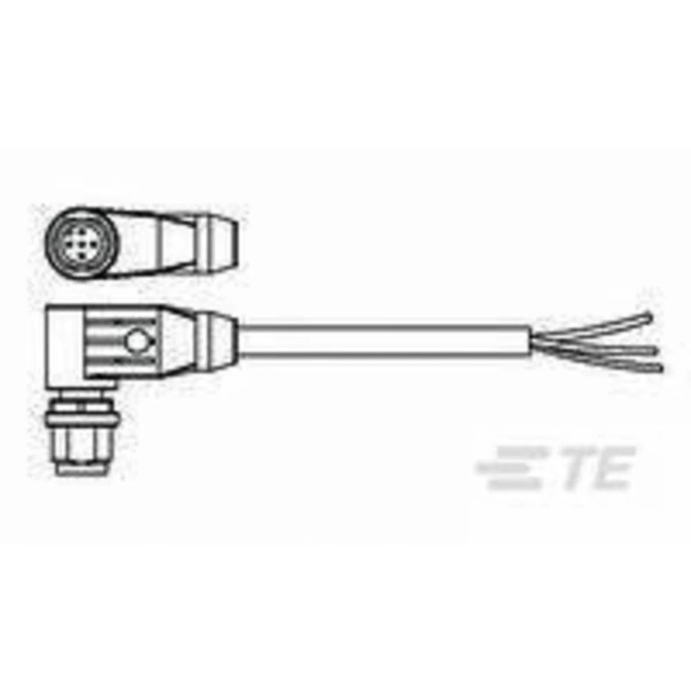 Utični konektor za senzor/aktivator, konfekcionirani M12 Kutni muški konektor 1.50 m Broj polova: 5 TE Connectivity 2273100-1 1 slika