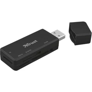 Vanjski čitač memorijskih kartica USB 2.0 Trust Nanga USB 3.1 Crna slika
