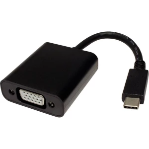 Value 12.99.3200 adapter cable [1x muški konektor USB-C™ - 1x ženski konektor vga] crna 0.10 m slika