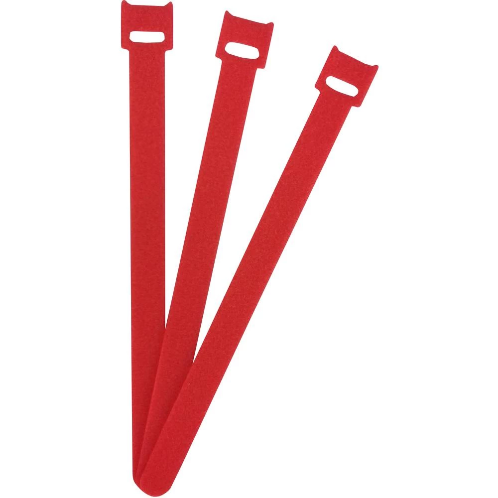 FASTECH® prianjajuća kabelska vezica za povezivanje grip i mekana vunena tkanina (D x Š) 200 mm x 13 mm crvena 100 kom. slika