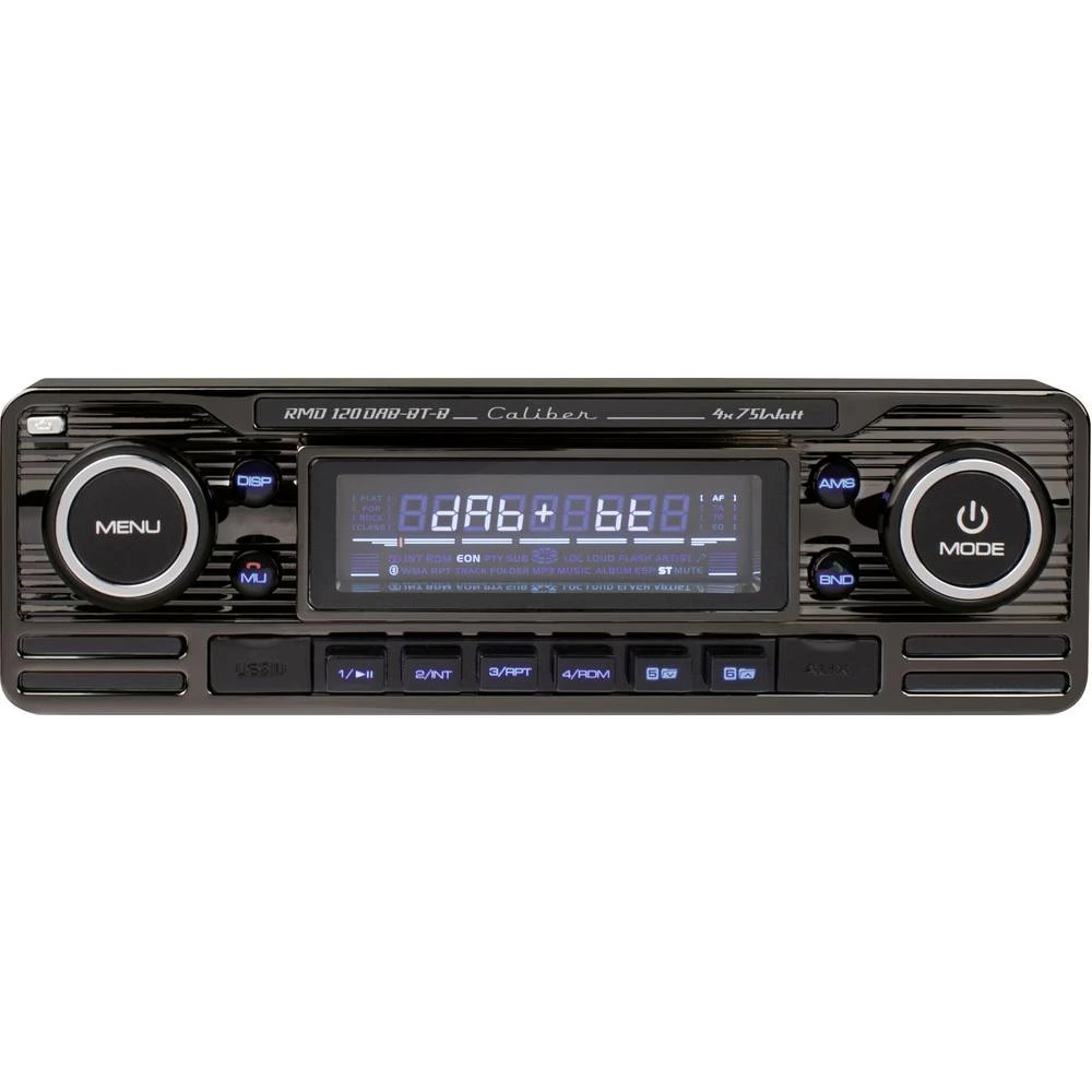 Caliber Audio Technology RMD120DAB-BT-B autoradio Bluetooth® telefoniranje slobodnih ruku, uklj. dab antena, retro dizaj slika