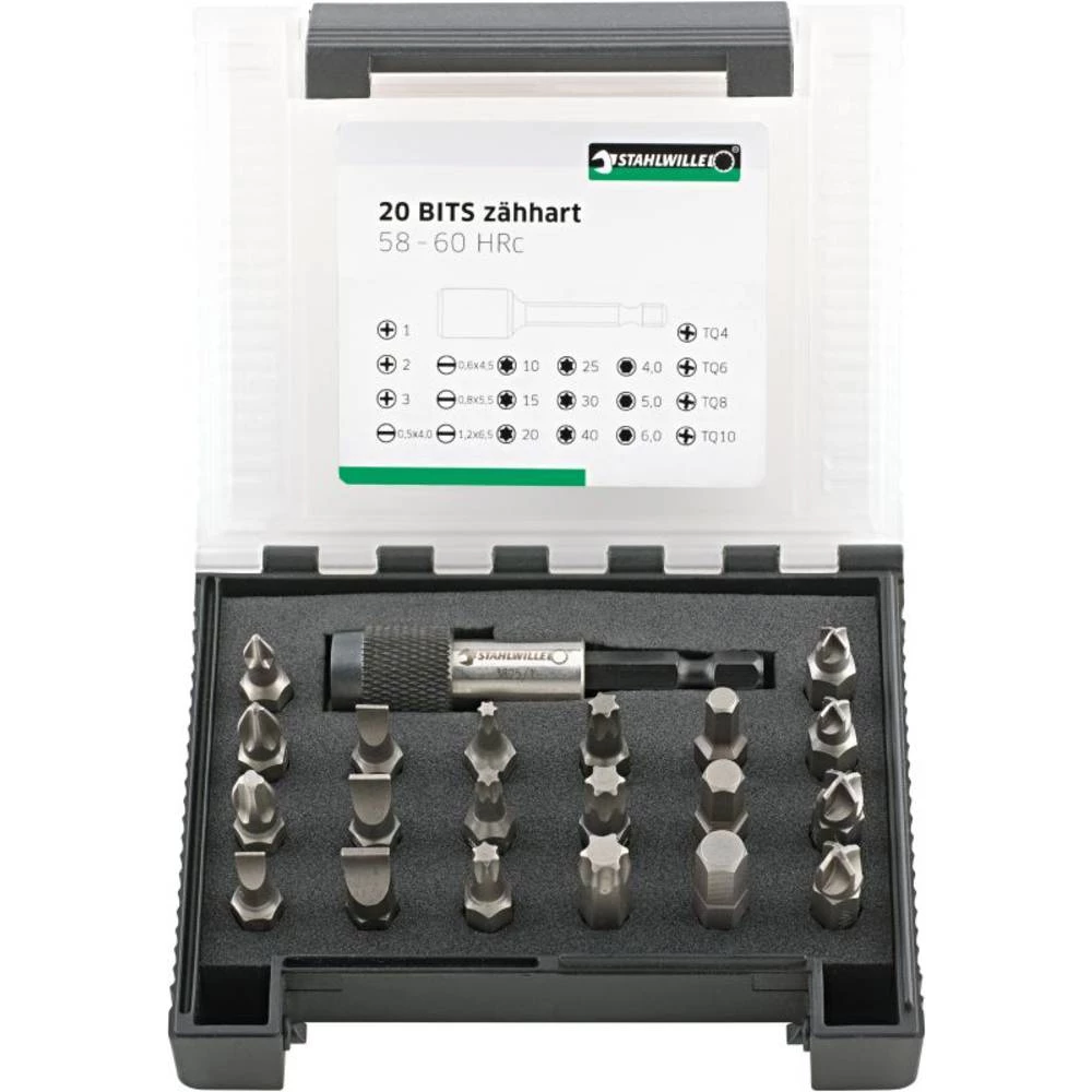 Stahlwille 1204/21-2 BIT-SET IN KUNSTSTOFFBOX 96080122 bit komplet slika