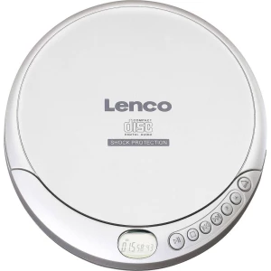 Prijenosni CD player Lenco CD-201 CD, CD-R, CD-RW, MP3 Funkcija punjenja baterije Srebrna slika