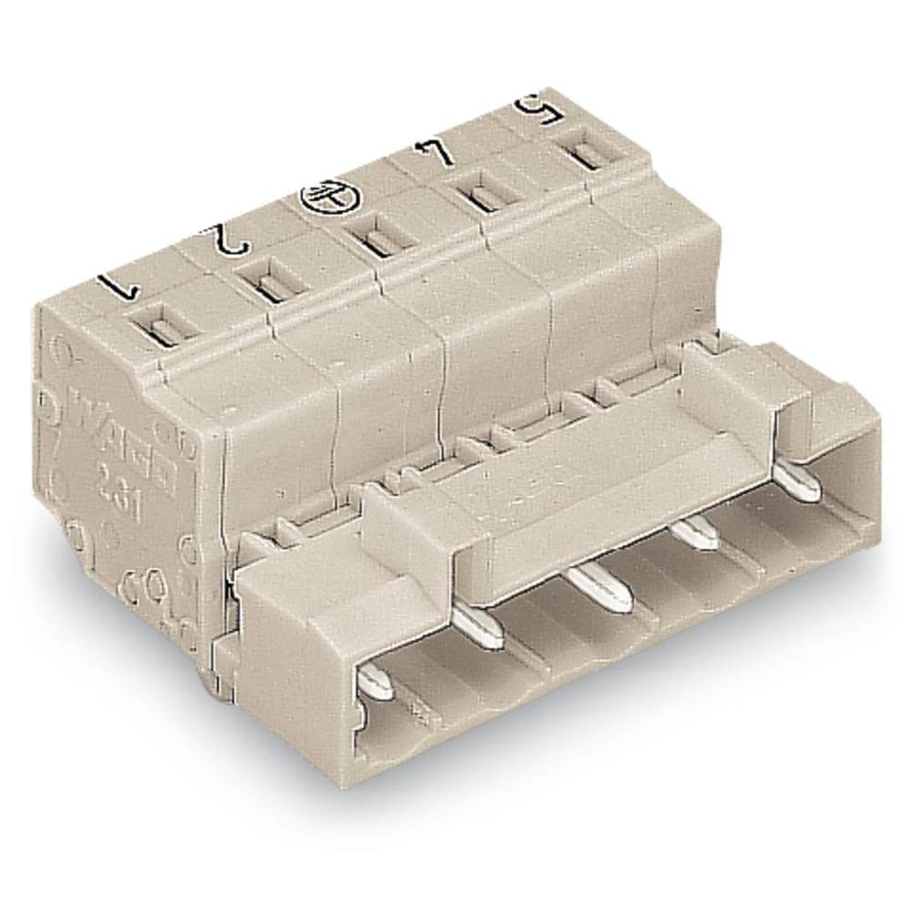 WAGO standardna letva s muškim kontaktima 2080 Ukupan broj polova 5 Raster: 7.50 mm 723-605/018-000 50 St. slika