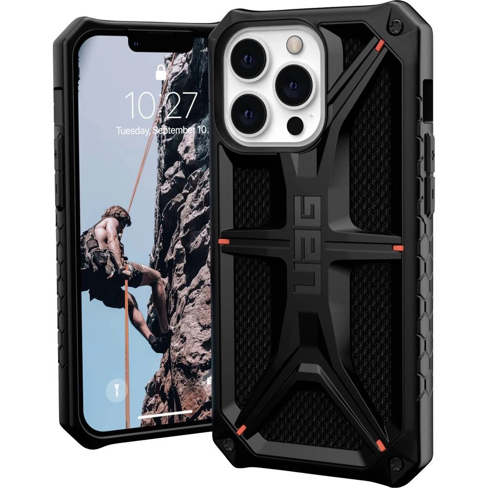Urban Armor Gear  Monarch Case  stražnji poklopac za mobilni telefon  Apple  iPhone 13 Pro  kevlar®, crna slika