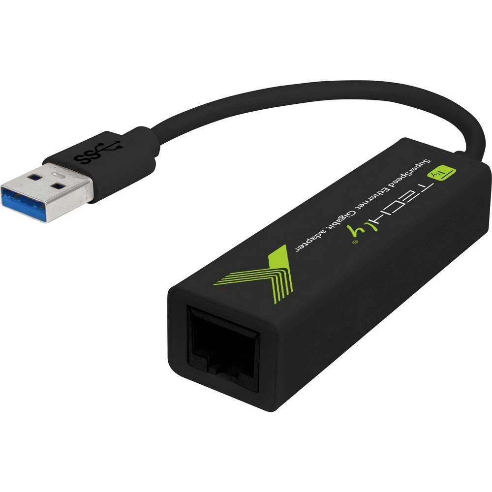 TECHly IDATA-USB-ETGIGA3T2 adapter 5 GBit/s USB 3.2 gen. 1 (USB 3.0), RJ45 slika