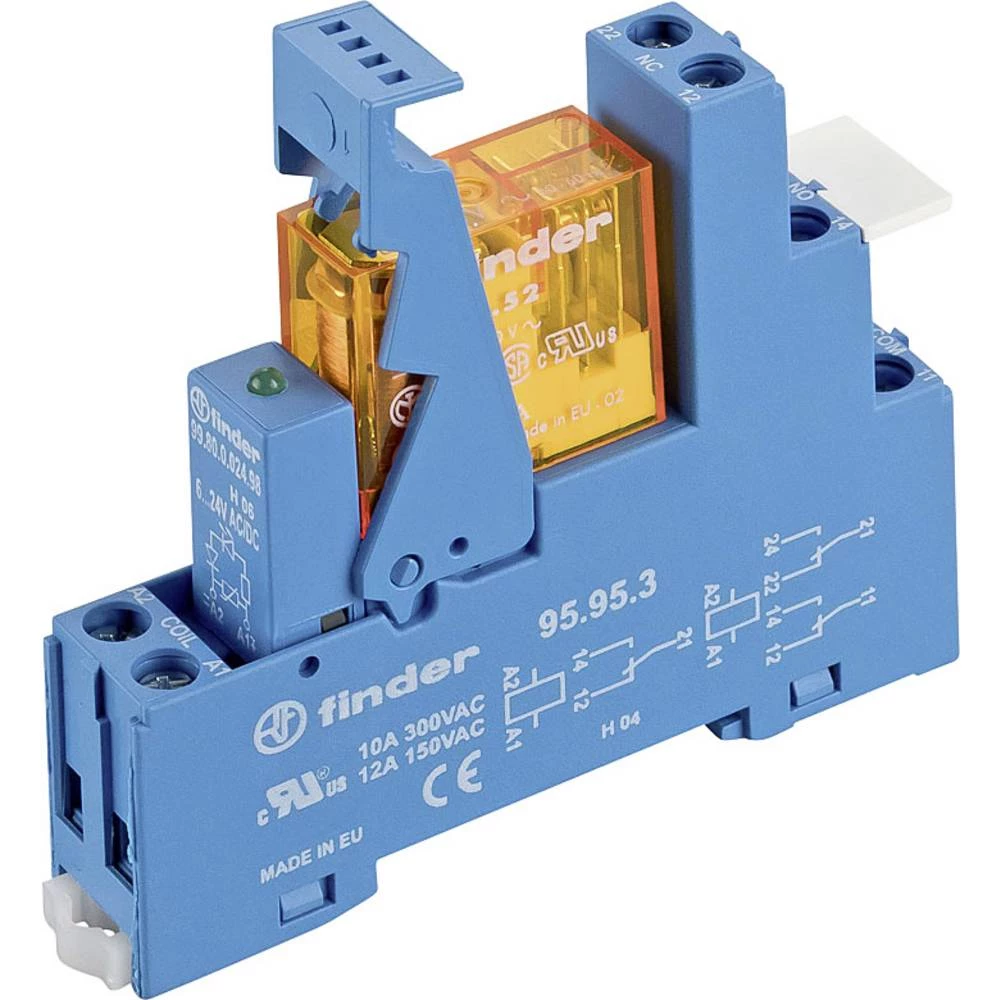 Relejni modul 10 ST Finder 49.52.8.230.5062 Nazivni napon: 230 V/AC 2 prebacivanje slika