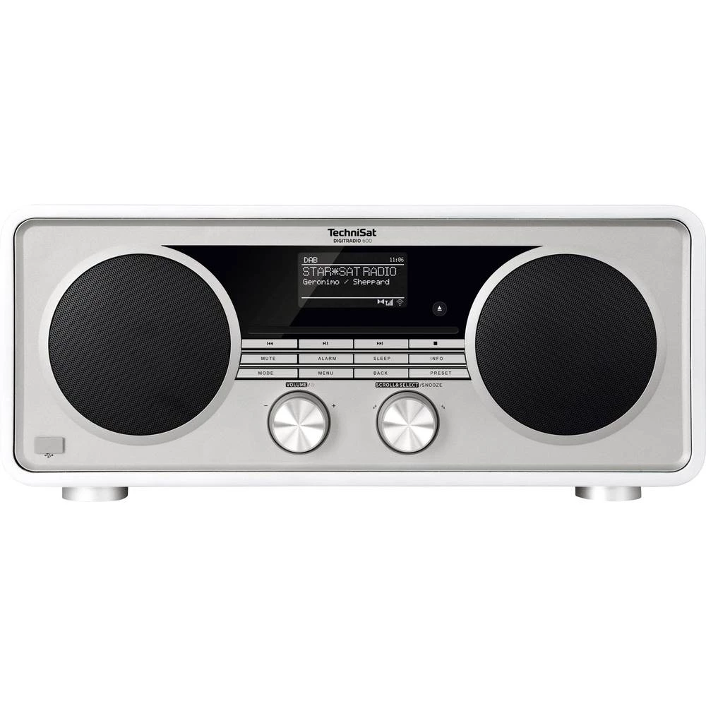 Internet Stolni radio TechniSat DIGITRADIO 600 wit Bluetooth, DAB+, Internetski radio , LAN, USB, WLAN, CD, UKW Spotify Bijela slika