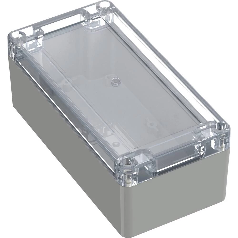 TRU COMPONENTS 6U07160806139 TC-13865140 industrijsko kućište 160 x 80 x 60 polikarbonat svijetlosiva, prozirna 1 kom. slika