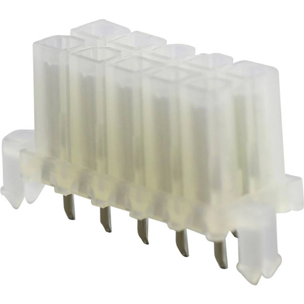 Molex 15247100 Mini-Fit BMI Receptacle Header, 4.20mm Pitch, Dual Row, Vertical, with Snap-In Plastic Pegs, Post 2.54µm slika