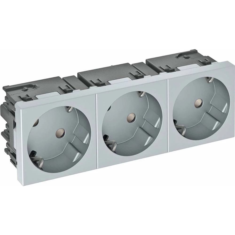 OBO Bettermann 6120512 Kabelske kanalice Utičnica 33 stupnja, 3-stazni zaštitni kontakt slika