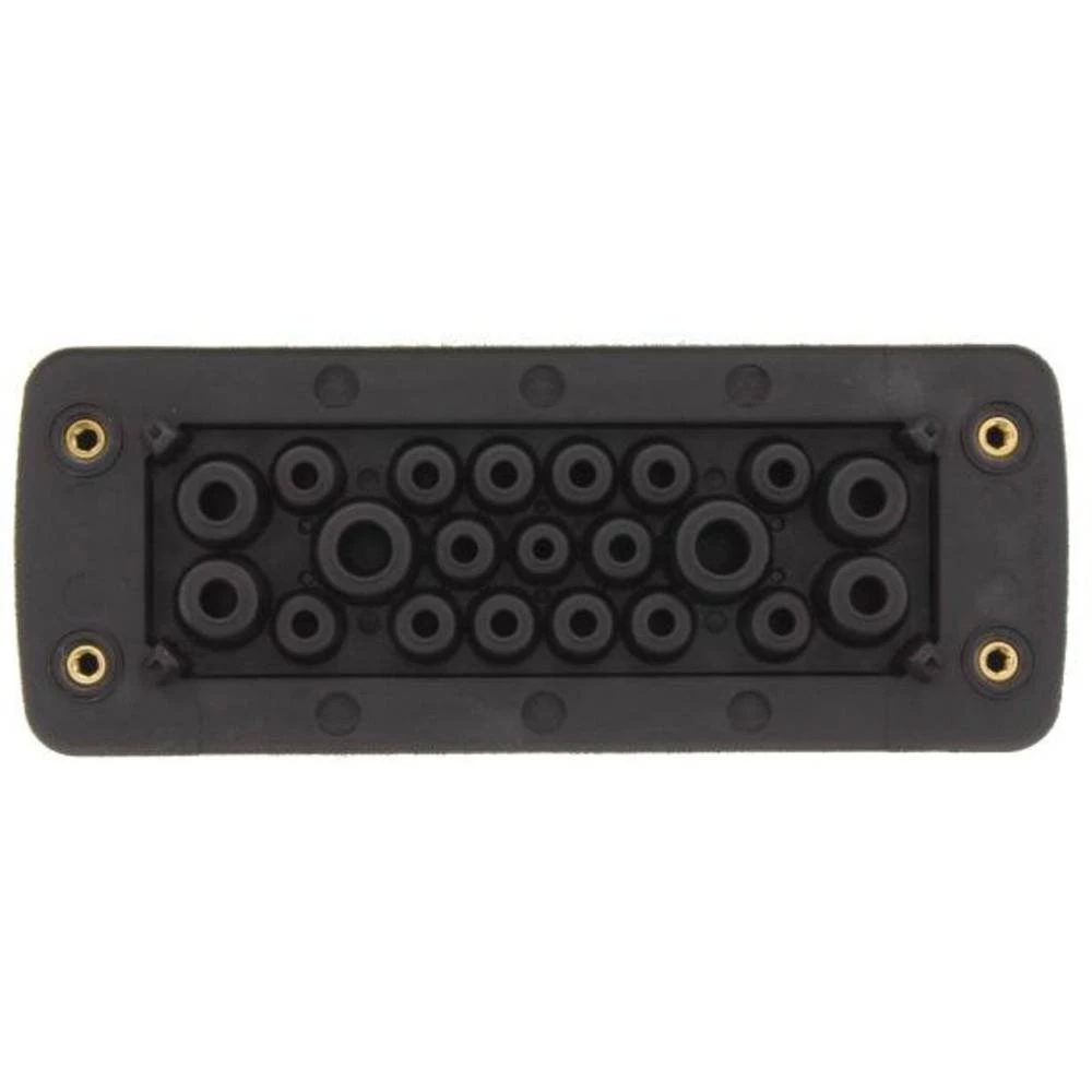 CONTA-CLIP KES-GB 21/24 BK kabelska uvodnica    Debljina ploče (maks.) 2 mm poliamid 6.6 crna 10 St. slika