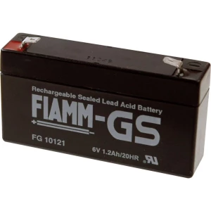 Olovni akumulator 6 V 1.2 Ah Fiamm PB-6-1,2-4,8 FG10121 Olovno-koprenasti (Š x V x d) 97 x 58 x 54 mm Plosnati priključak 4.8 mm slika