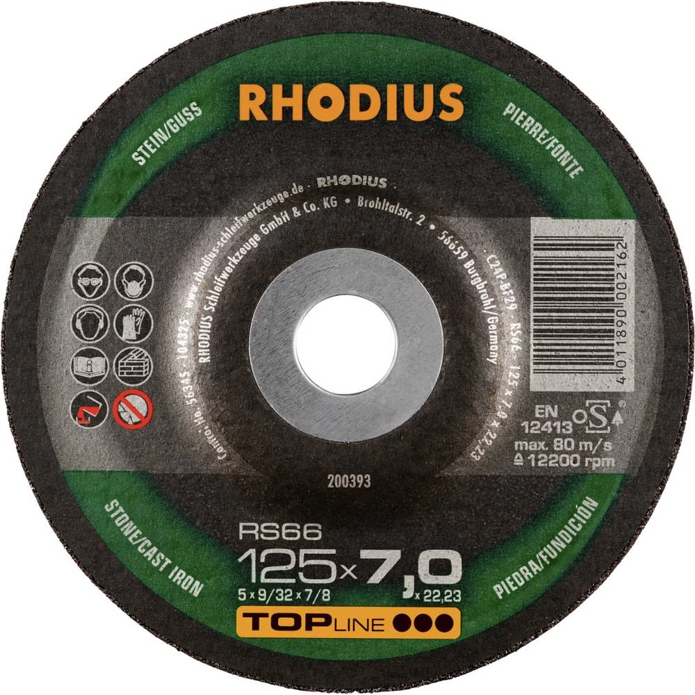 Rhodius 200393 RS66 brusna ploča kamen, lijevani material 25 kom. slika