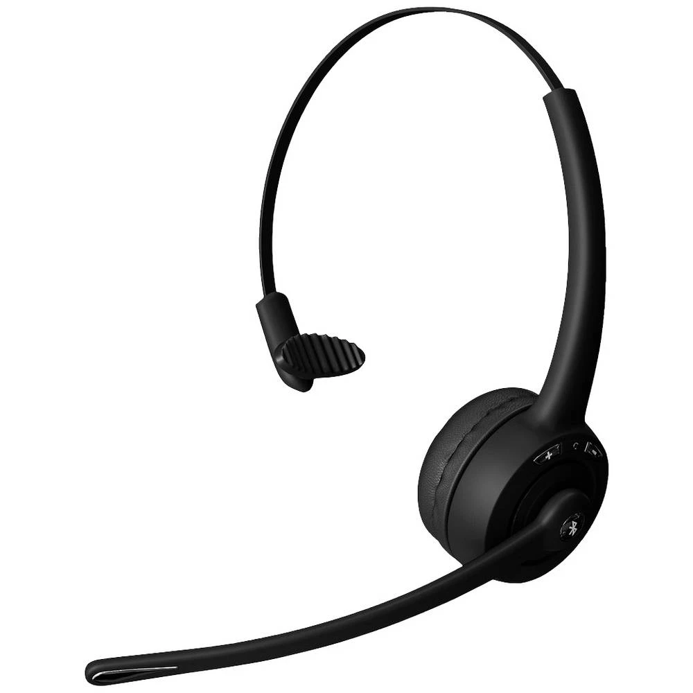 Monacor TALKSAFE-HS Bluetooth®  Mono-Headset na ušima  crna slika