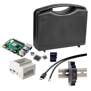 Joy-it Din-Rail Set Raspberry Pi® 4 B 8 GB 4 x 1.5 GHz uklj. DIN kućište, uklj. napajanje DIN tračnice, uklj. USB kabel, slika