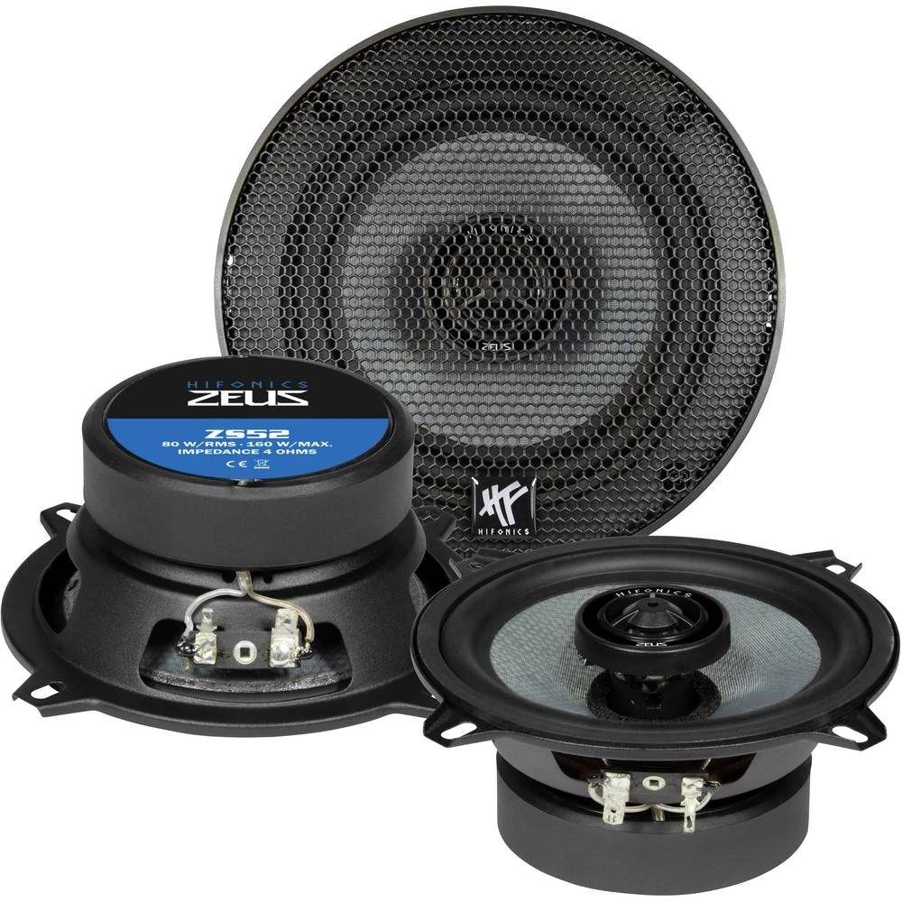 2-sustavski koaksialni zvučnici za ugradnju 160 W Hifonics ZS-52 slika