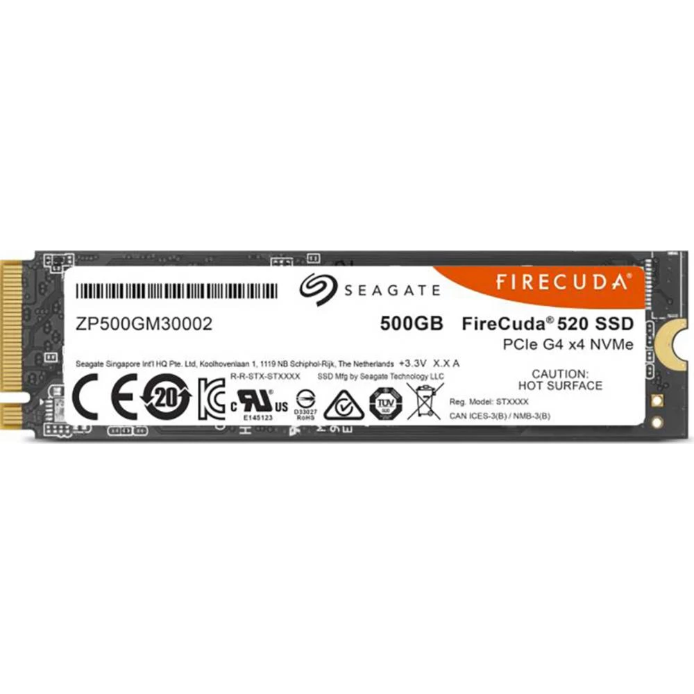 Seagate ZP500GM3A002 unutarnji M.2 SATA SSD 2280 500 GB FireCuda&reg; maloprodaja slika