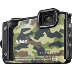 Digitalni fotoaparat Nikon W300 16 MPix Zoom (optički): 5 x Kamuflažna boja WiFi, Vodootporno, 4K-Video, GPS, Otporan na udarce,