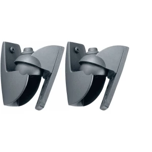 Zidni držač za zvučnike Mogučnost savijana, Mogučnost okretanja Udaljenost od zida (maks.): 3 cm 1 pair Vogel´s VLB 500 Crna slika