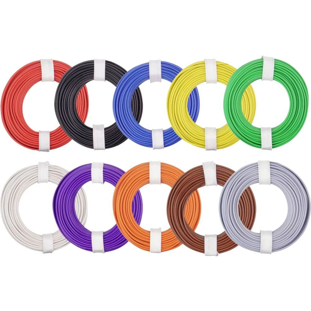 Donau Elektronik 125-MIX pletenica  1 x 0.25 mm² višebojna 1 Set slika