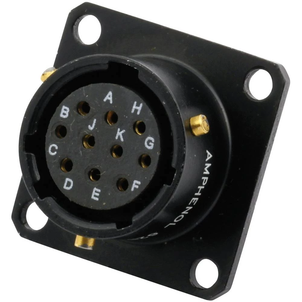 Amphenol 62IN 12E 12 8S 624 okrugli utikač ženski, ugradbeni Ukupan broj polova: 8 Serija (Okrugli utični konektori): 62 slika