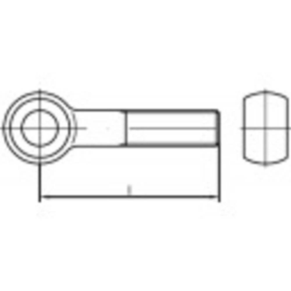 TOOLCRAFT TO-9974619 okasti vijak M30 130 mm DIN 444 čelik 5 St. slika