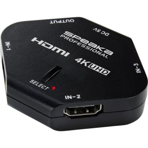 SpeaKa Professional RF-HDS 100 3 vrata HDMI prekidač mogućnost 3D upotrebe , pojedinačno prebacivanje 4096 x 2160 piksel slika