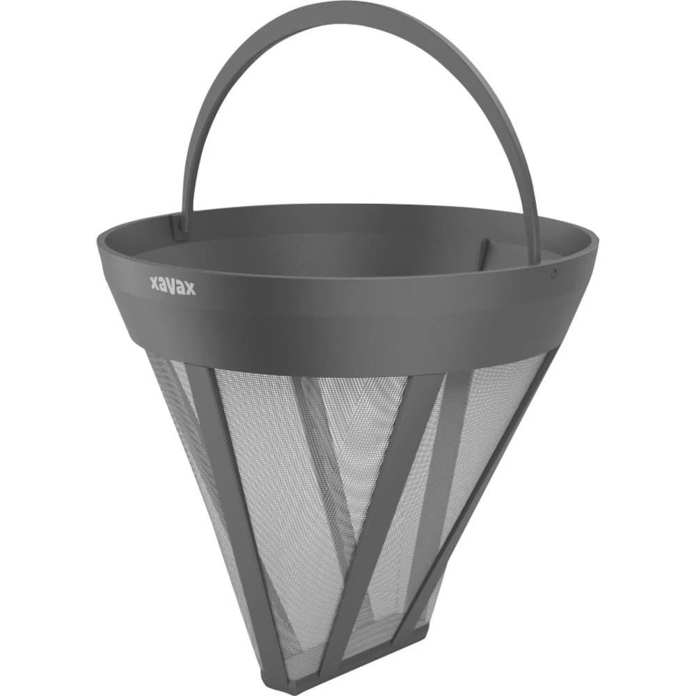 Xavax Dauerfilter für Kaffeemaschine, Kaffeefilter-Ersatz für Größe 4, Schwarz 00111263 trajni filter kave slika