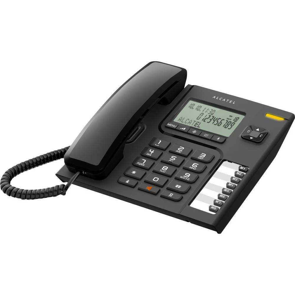 telefon s kabelom, voip T76 handsfree LC zaslon crna slika