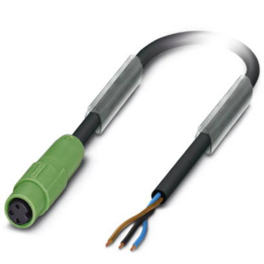 priključni kabel za senzor/aktivator žženski konektor, ravni 0.60 m Broj polova: 3 Phoenix Contact 1417703 SAC-3P- 0,6-PUR/M 8SI slika