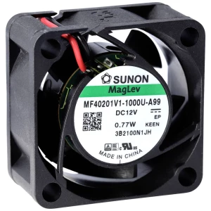 Sunon EE40100S2-1000U-999 aksijalni ventilator 12 V/DC 15.11 m³/h (D x Š x V) 20 x 40 x 40 mm slika