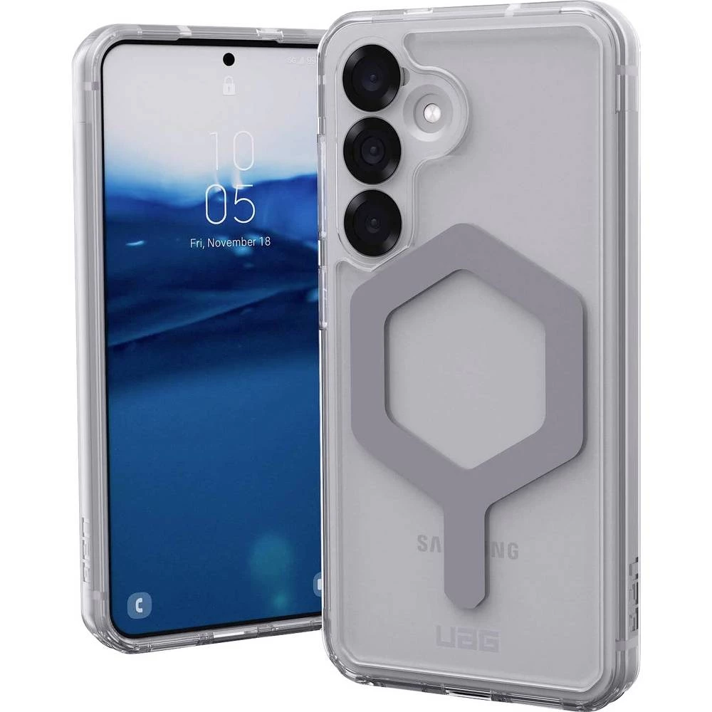 Urban Armor Gear Plyo Pro stražnji poklopac za mobilni telefon Samsung Galaxy S25 prozirna, srebrna induktivno punjenje, slika