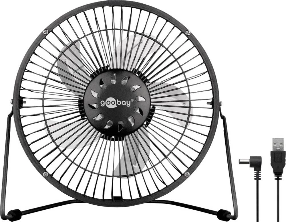 USB stolni ventilator Goobay 2.5 W (&Oslash; x V) 220 mm x 230 mm Crna slika