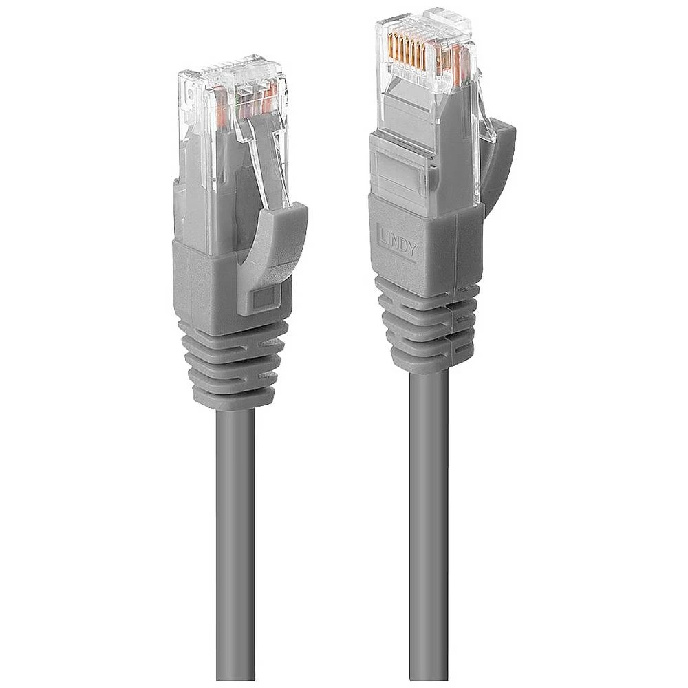 LINDY 45410 RJ45 mrežni kabel, Patch kabel   30 m siva  1 St. slika