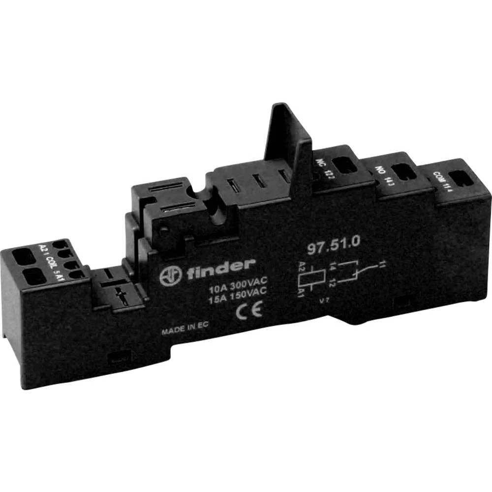 Finder 97.51.0 podnožje releja    (D x Š x V) 44 x 15.8 x 95.6 mm  10 St. slika
