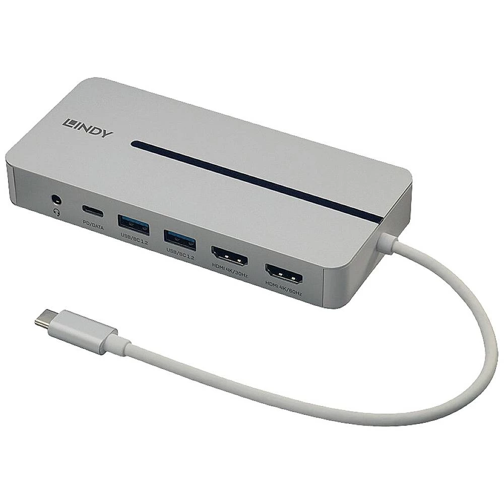 DST-Pro M, USB C priključna stanica za prijenosno računalo za osobna računala i M1/M2 Mac računala s 4K podrškom s 2 zaslona i prolaznim punjenjem od 100 W LINDY USB-C® mini priključna stanica 433... slika