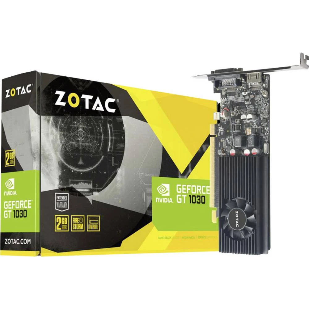 Grafička kartica Zotac Nvidia GeForce GT1030 2 GB GDDR5-RAM PCIe x16 HDMI&trade;, DVI slika