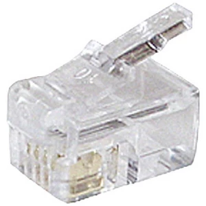 Shiverpeaks  Shiverpeaks BASIC-S mrežni modularni utikač RJ10 4-pinski, 4 dodijeljena kontakta, pozlaćeni kontakti, pakiranje od 10 komada BS72039-10 ravni muški konektor   Broj polova 4p4c p slika