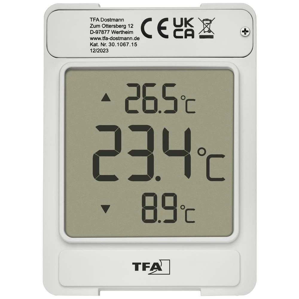 TFA Dostmann Digitales Fensterthermometer WINDOO prozorski termometar siva slika