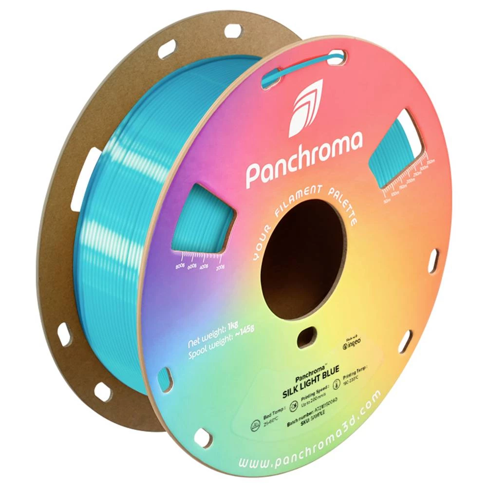 Polymaker CA03008 Panchroma™ Silk 3D pisač filament PLA svilenkasti sjaj 1.75 mm 1000 g Light Blue, svijetloplava 1 kom. slika