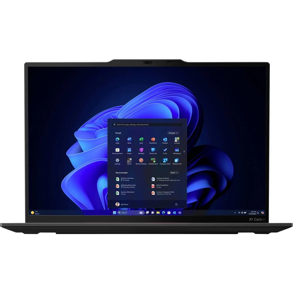 Lenovo Notebook ThinkPad X1 35.6 cm (14 palac) 2.8K Intel® Core™ Ultra 7 (Series 2) 258V 32 GB RAM 1 TB SSD njemačka, qw slika