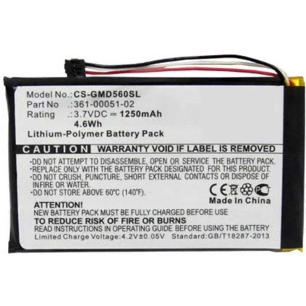 Navigacijski uređaj-akumulator Beltrona Zamjenjuje originalnu akumul. bateriju 361-00051-02 3.7 V 1250 mAh slika