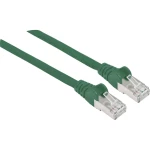 LAN (RJ45) Mreža Priključni kabel CAT 6A S/FTP 30 m Zelena Zaštićen s folijom, Pletena zaštita, Sa zaštitom, Podržava HDMI, Bez